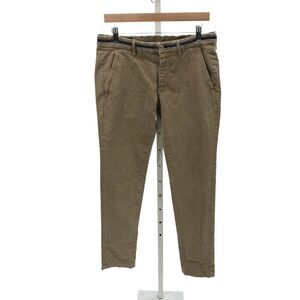 Mason Mens Beige Cotton Chino Pants Button Closure 33 Inseam Size 48